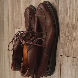 ALLEN EDMONDS Logan Brown Leather Sz 12 D Chukka Lace Up Boots  Shoes‎